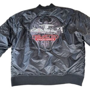 The Grumman E-2D Hawkeye “ The Hummer” Bomber Flight Jacket Mens XL New
